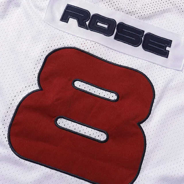 Supreme x Rose Colaboração Camiseta Branca Vermelha V-Neck Malha 10