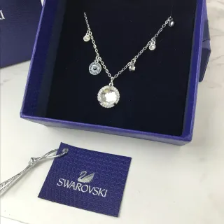 Swarovski Multi-Charm Pavé Crystal Pendant Necklace