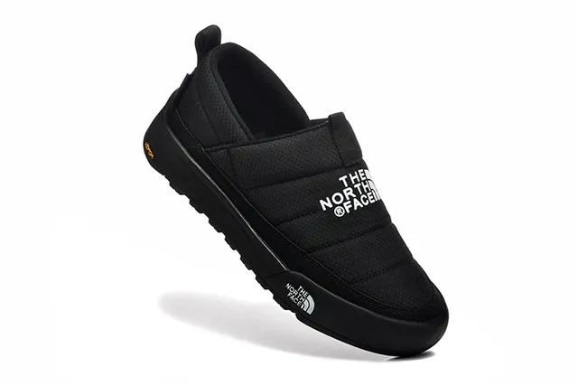 The North Face काला सफेद स्लिप-ऑन लोचदार पट्टी बंद लोफर 6