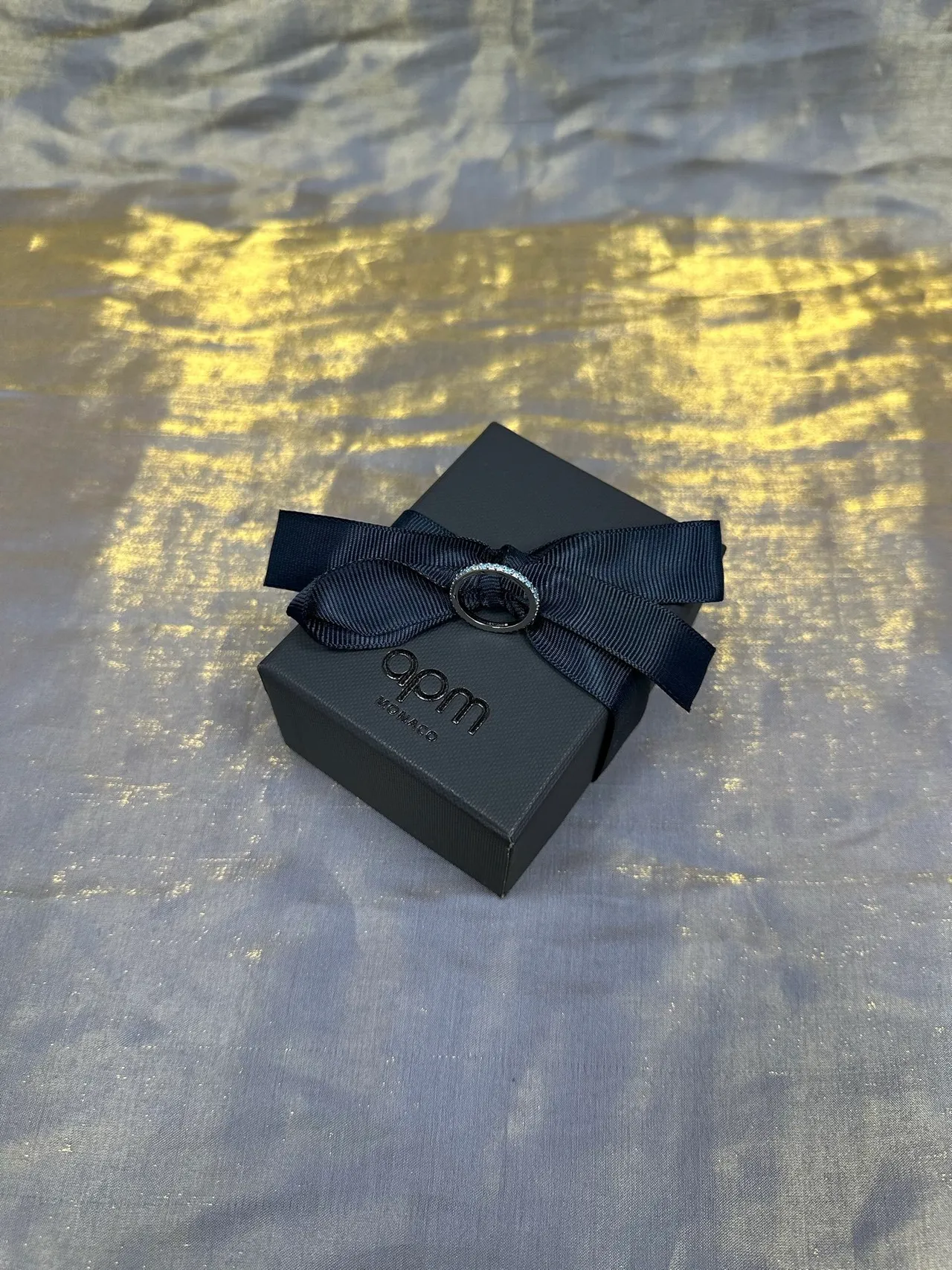 Tiffany & Co. 银蓝 多色带 堆叠 Pavé-Set 戒指 7