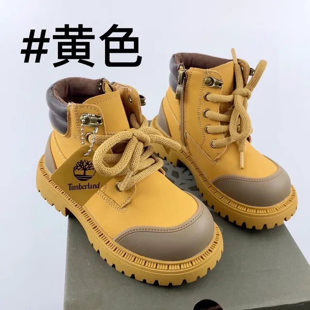 Timberland Field Boot Botas de trabalho rosa de duas cores para crianças 6