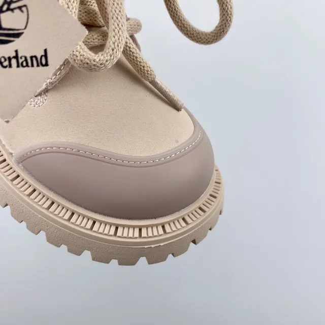 Timberland Field Boot Botas de trabalho rosa de duas cores para crianças 10