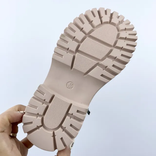 Timberland Field Boot Botas de trabalho rosa de duas cores para crianças 15