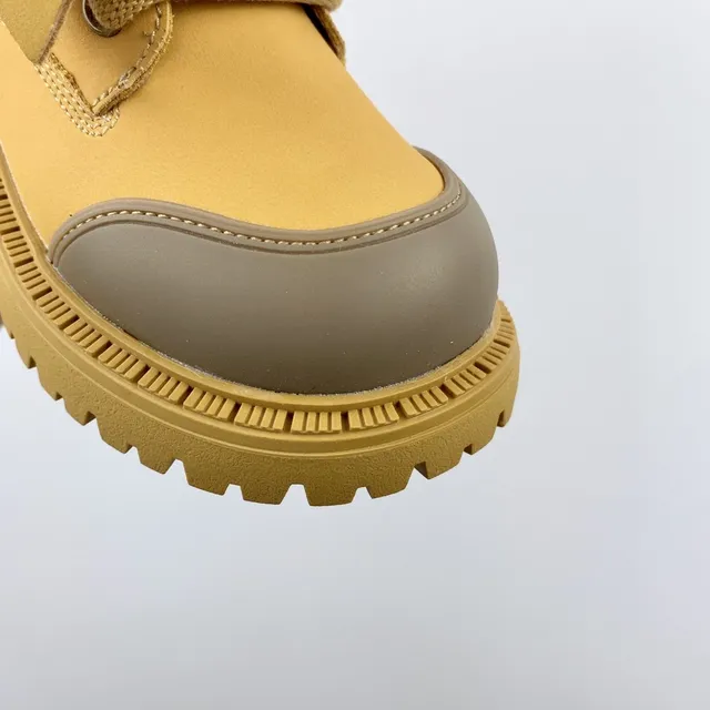 Timberland Field Boot Botas de trabalho rosa de duas cores para crianças 19