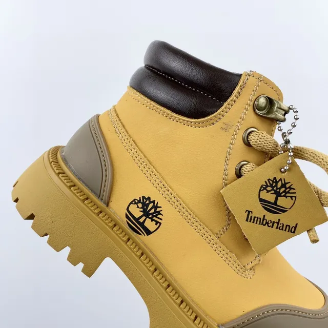 Timberland Field Boot Botas de trabalho rosa de duas cores para crianças 20