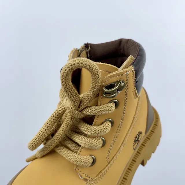 Timberland Field Boot Botas de trabalho rosa de duas cores para crianças 22