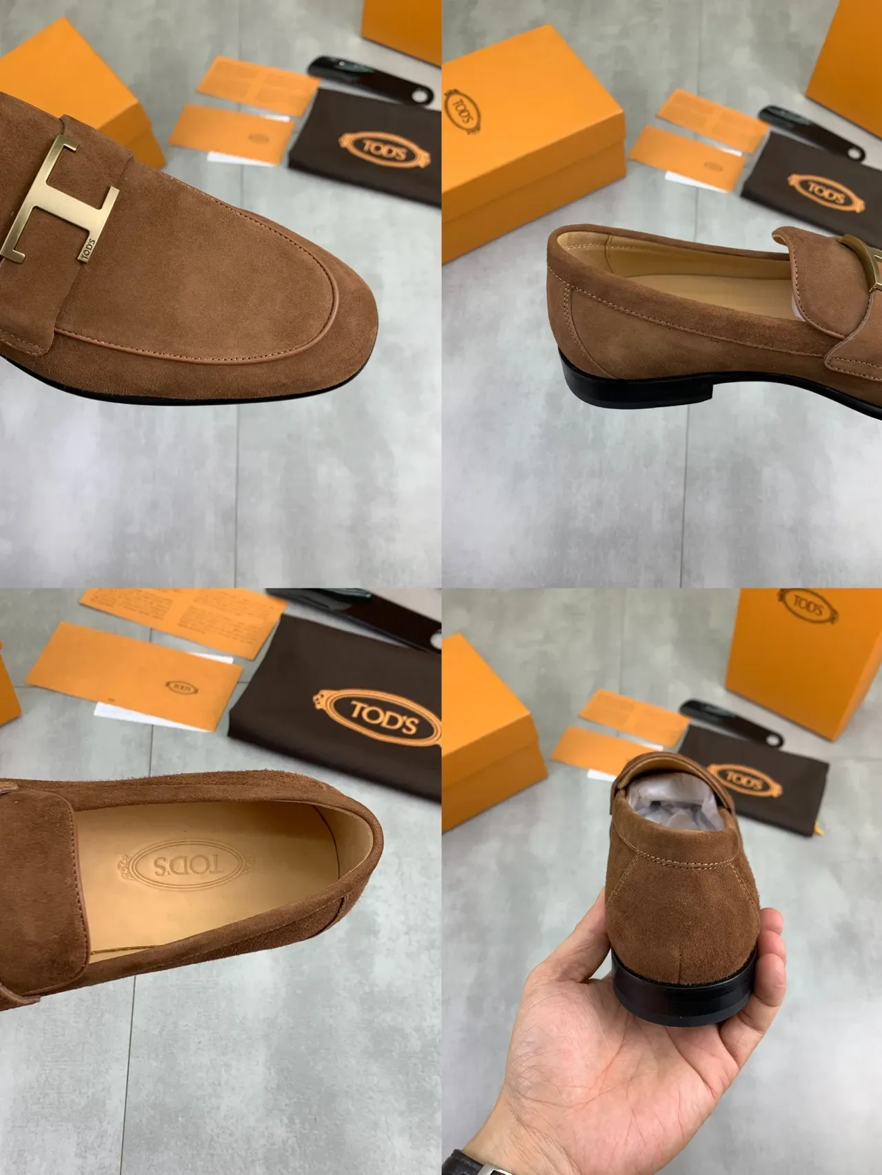 Mocassin Tod's Double T Marron Daim 2