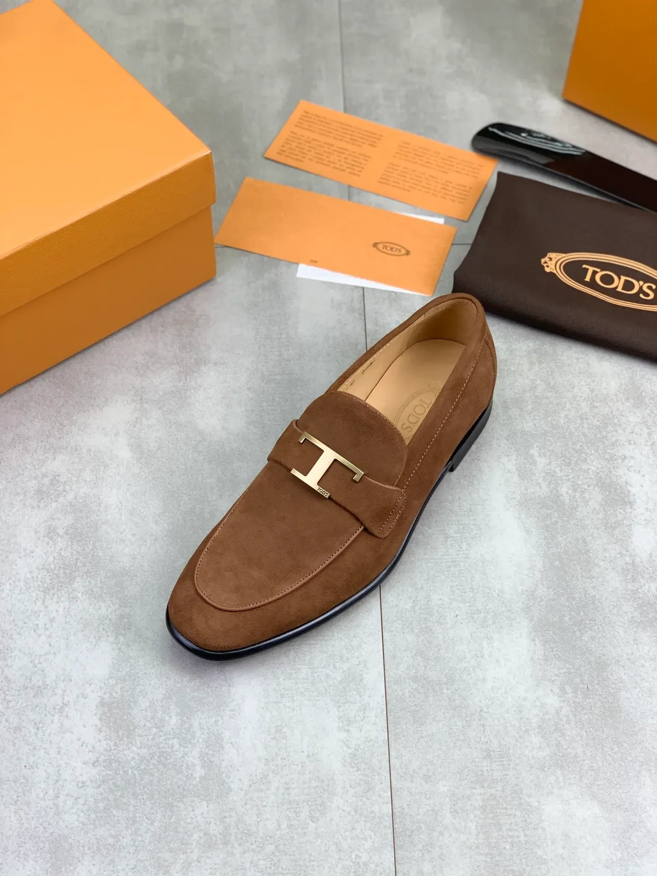Mocassin Tod's Double T Marron Daim 4