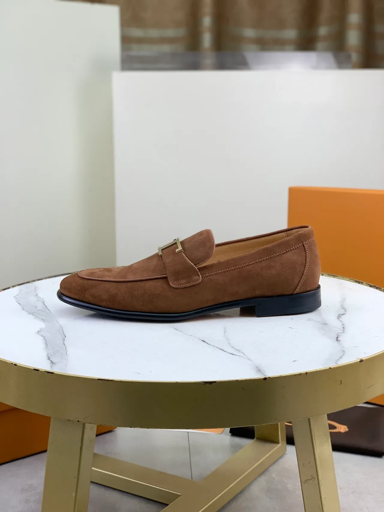 Mocassin Tod's Double T Marron Daim 6