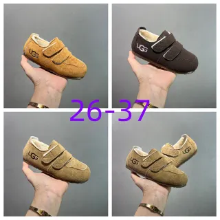 UGG 米色棕色麂皮鞋面 双魔术贴 休闲鞋