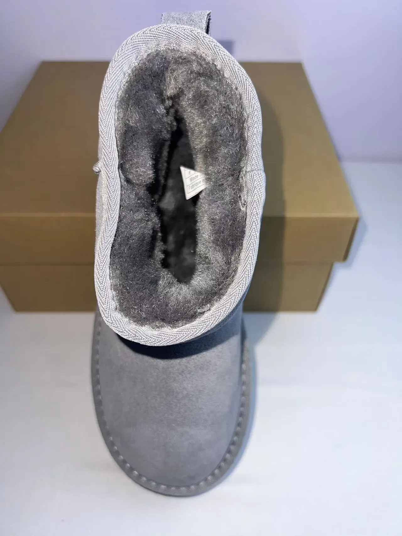UGG Classic Mini Botas de Nieve Plataforma Ante Gris 6