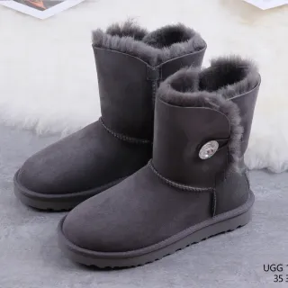 UGG 灰色 剪羊毛内里 麂皮面 雪靴