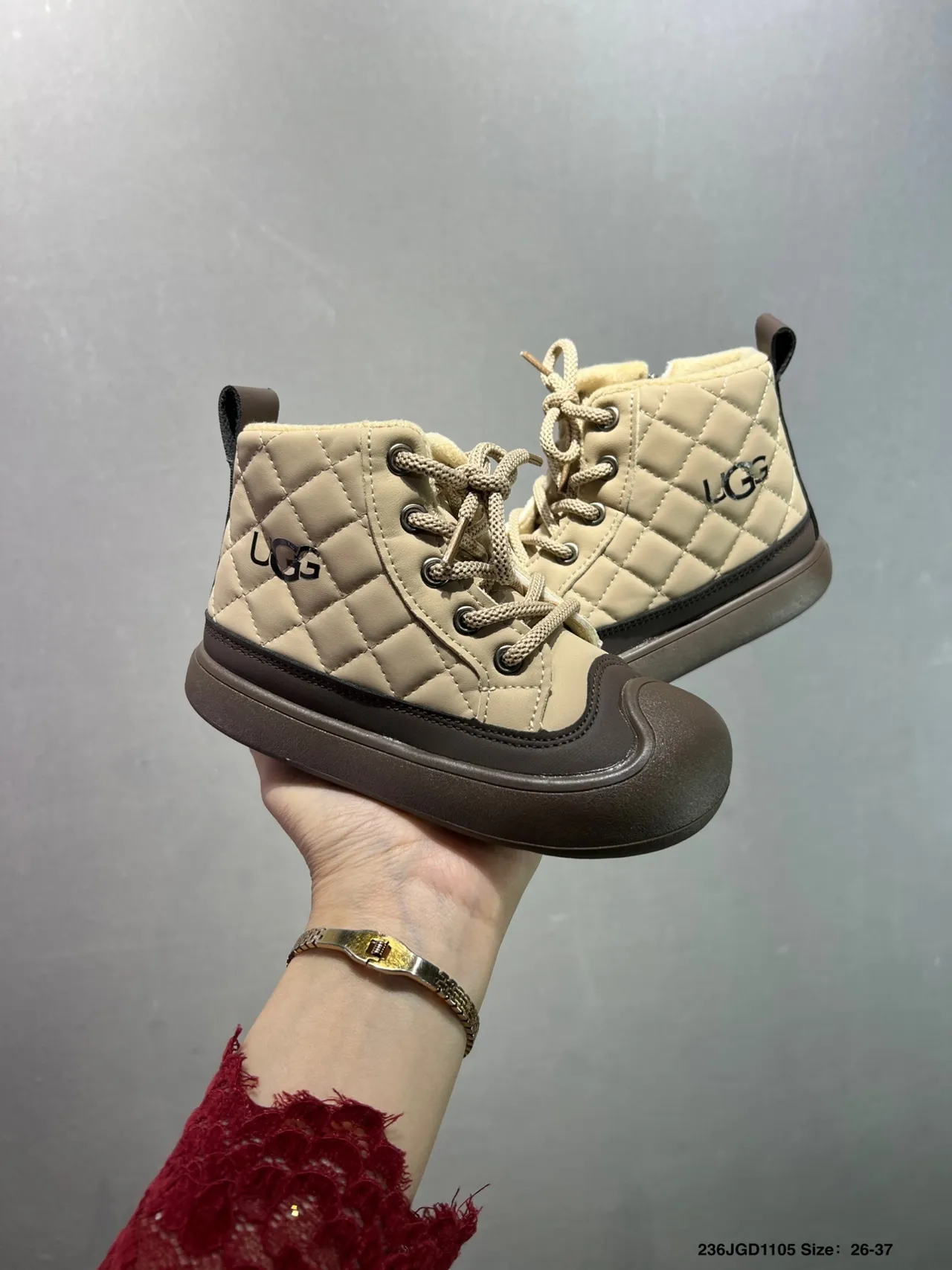 UGG Quilted Lace-Up Snow Boots 13