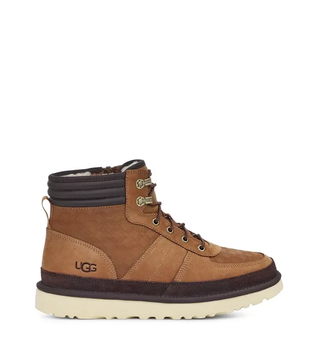 UGG Tan and Brown Lace-Up Padded Collar Work Boot 2