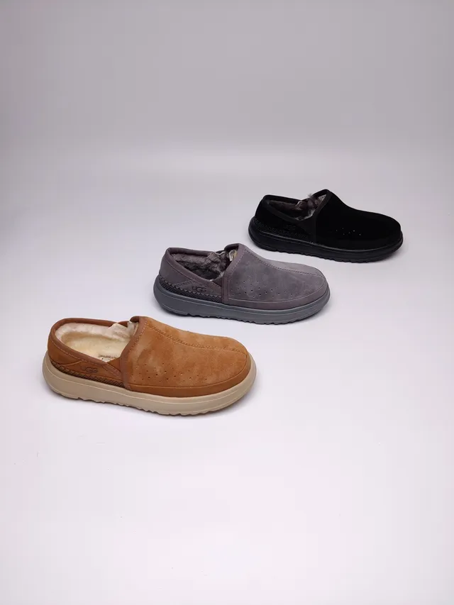 UGG تاسمان أحذية لفرز جلد سويدي أسود بدون لفافة 3
