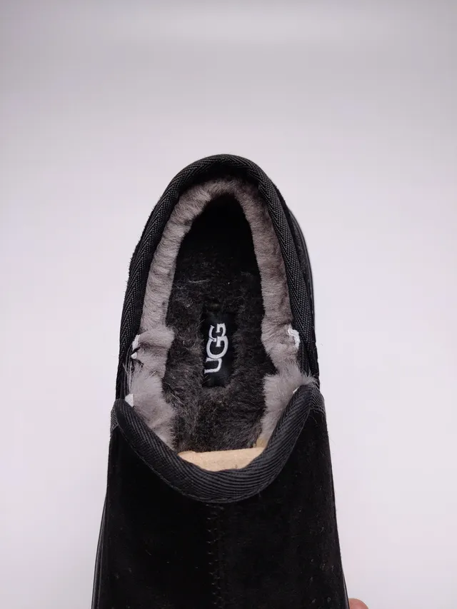 UGG تاسمان أحذية لفرز جلد سويدي أسود بدون لفافة 9