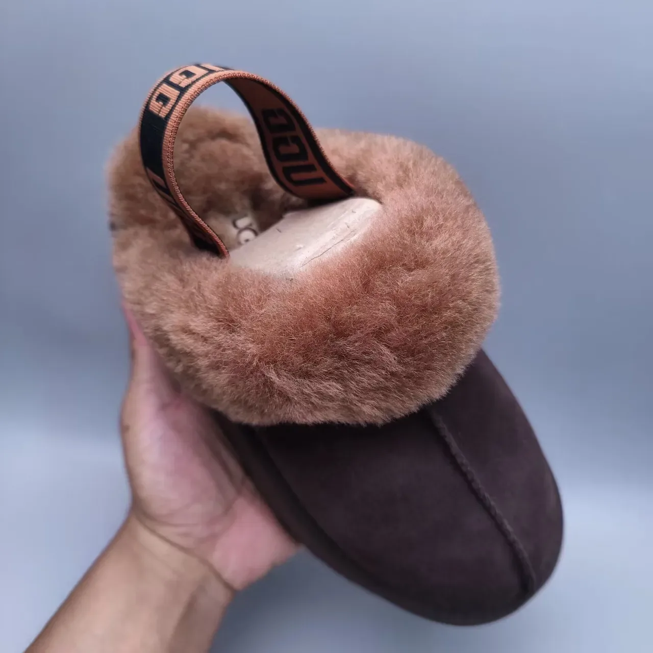 UGG Tasman Marron Beige Solaire de plateforme Shearling-Trimmed Chaussures Casuales 4