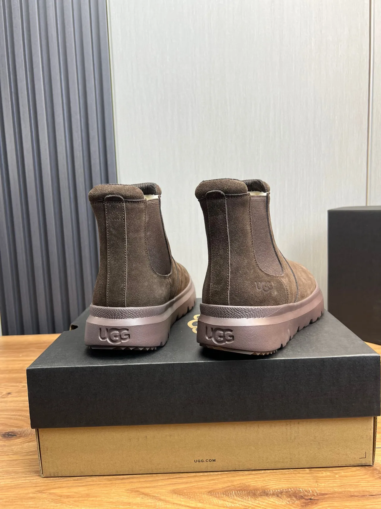 UGG Tasman Brown Suede Chelsea Boots 5