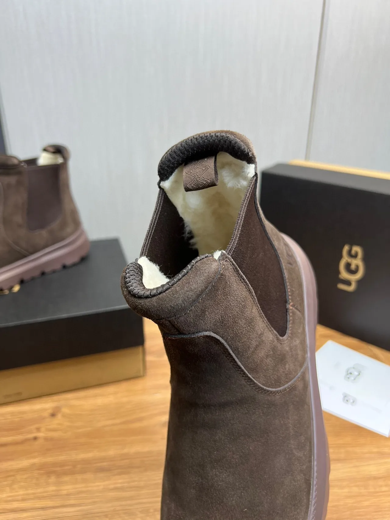 UGG Tasman Brown Suede Chelsea Boots 8