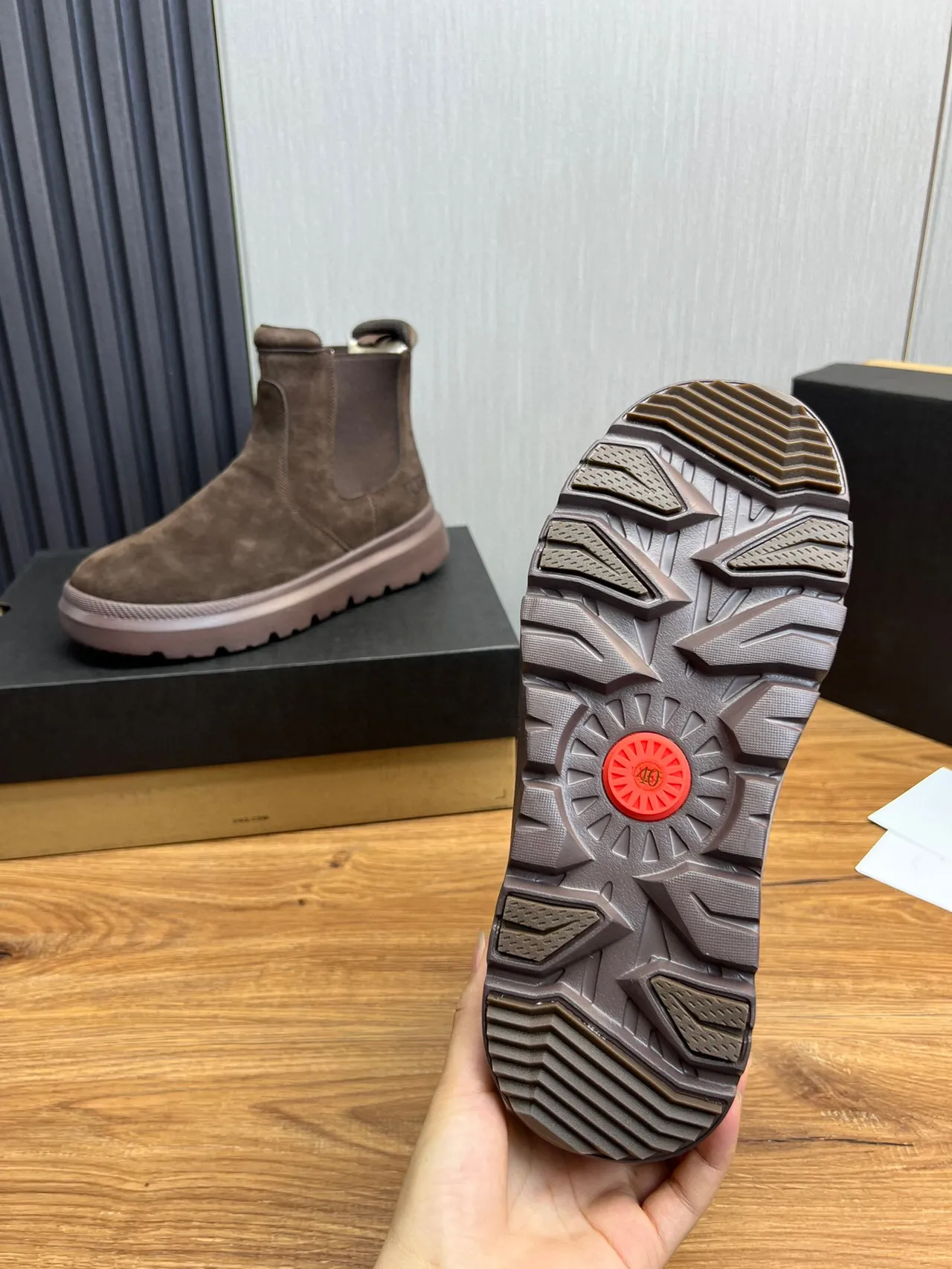 UGG Tasman Brown Suede Chelsea Boots 9