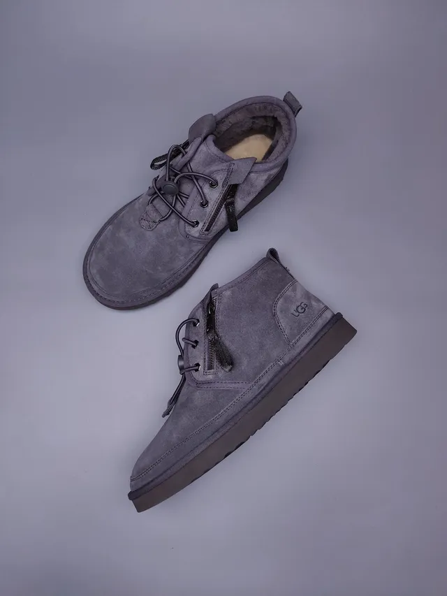UGG Tasman 炭灰色麂皮踝靴 5