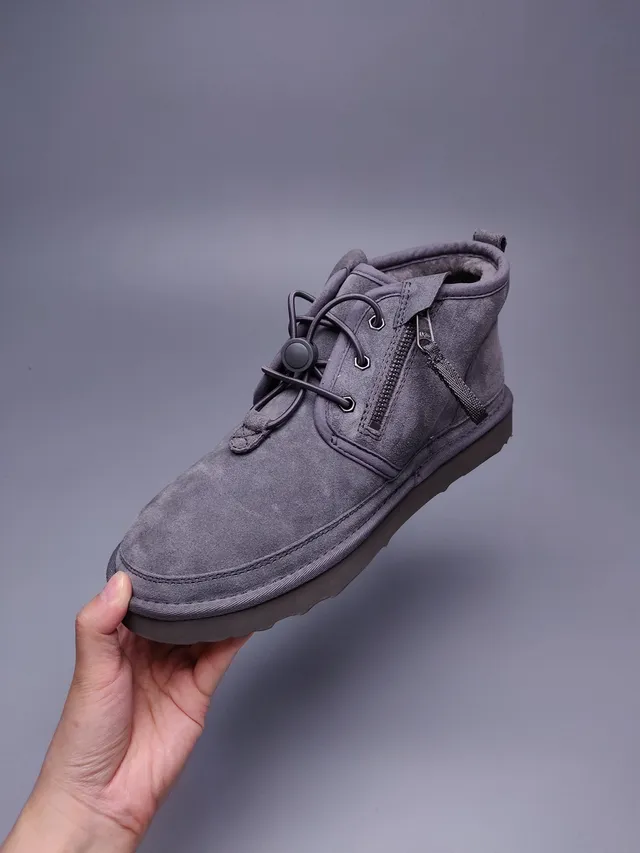 UGG Tasman 炭灰色麂皮踝靴 11