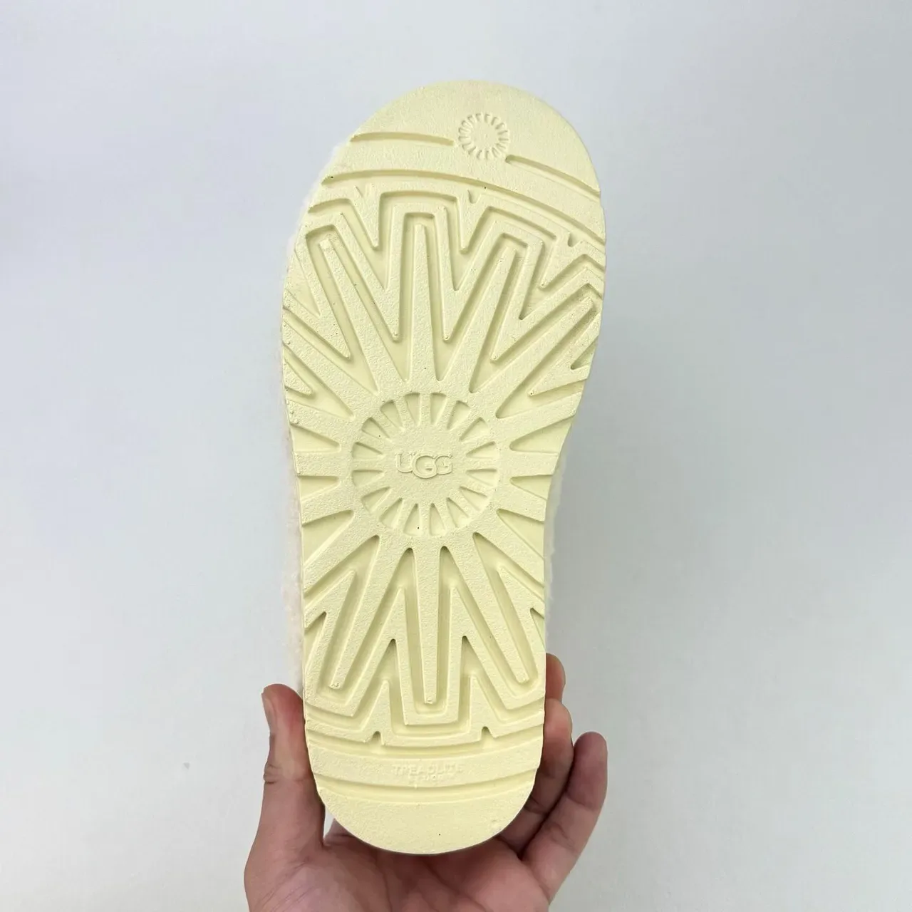 UGG Tasman Cream Shearling Cross-Strap Slippers 2