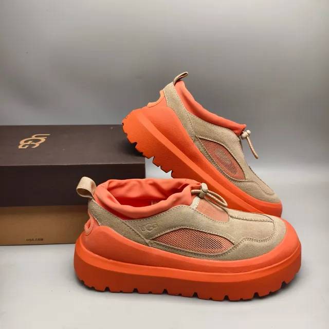 UGG Tasman Orange and Beige Slip-On Chunky Sneakers 6