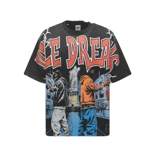 Vale Forever Distressed Graphic Oversized T-Shirt
