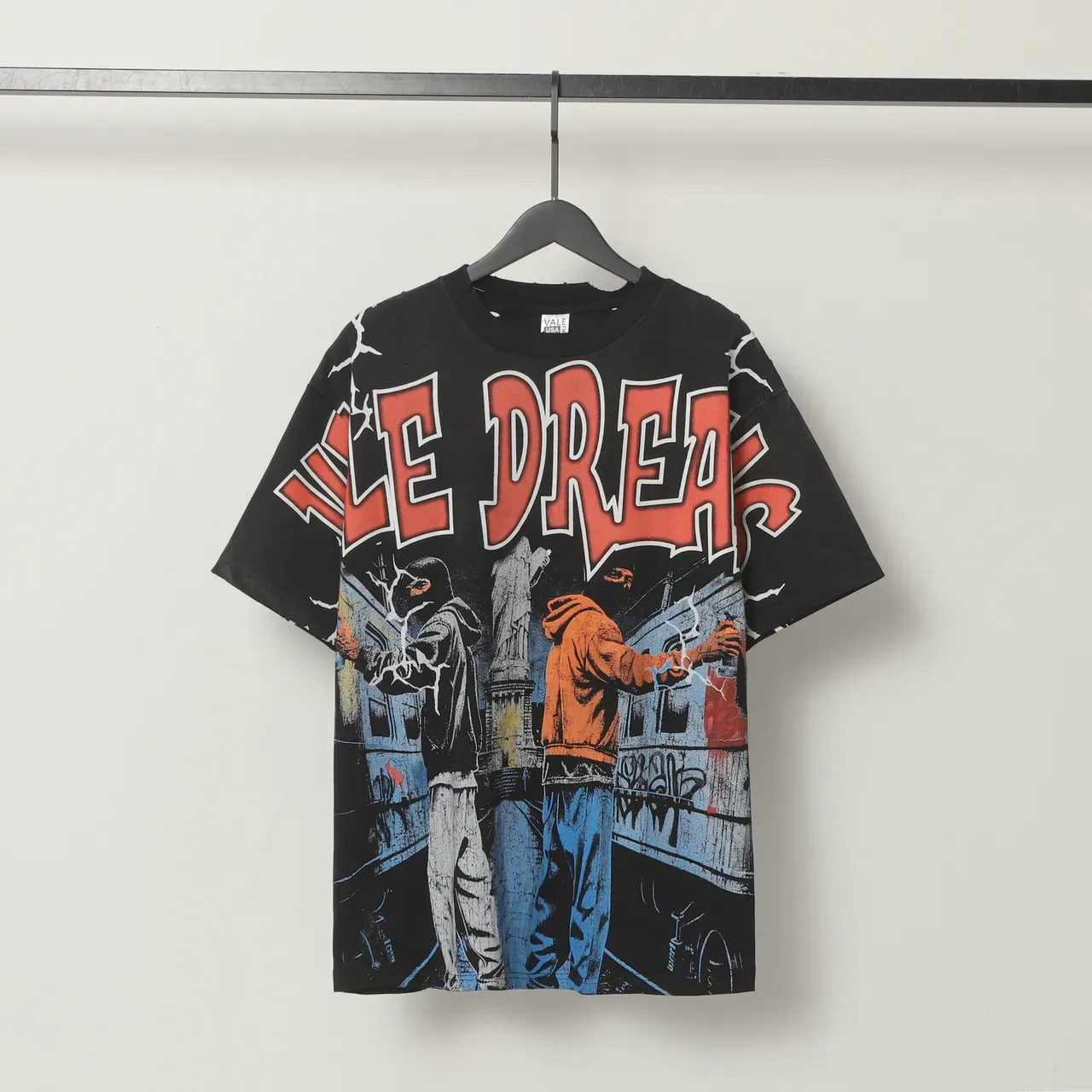 Vale Forever Camiseta Oversized Gráfica Desgastada 2