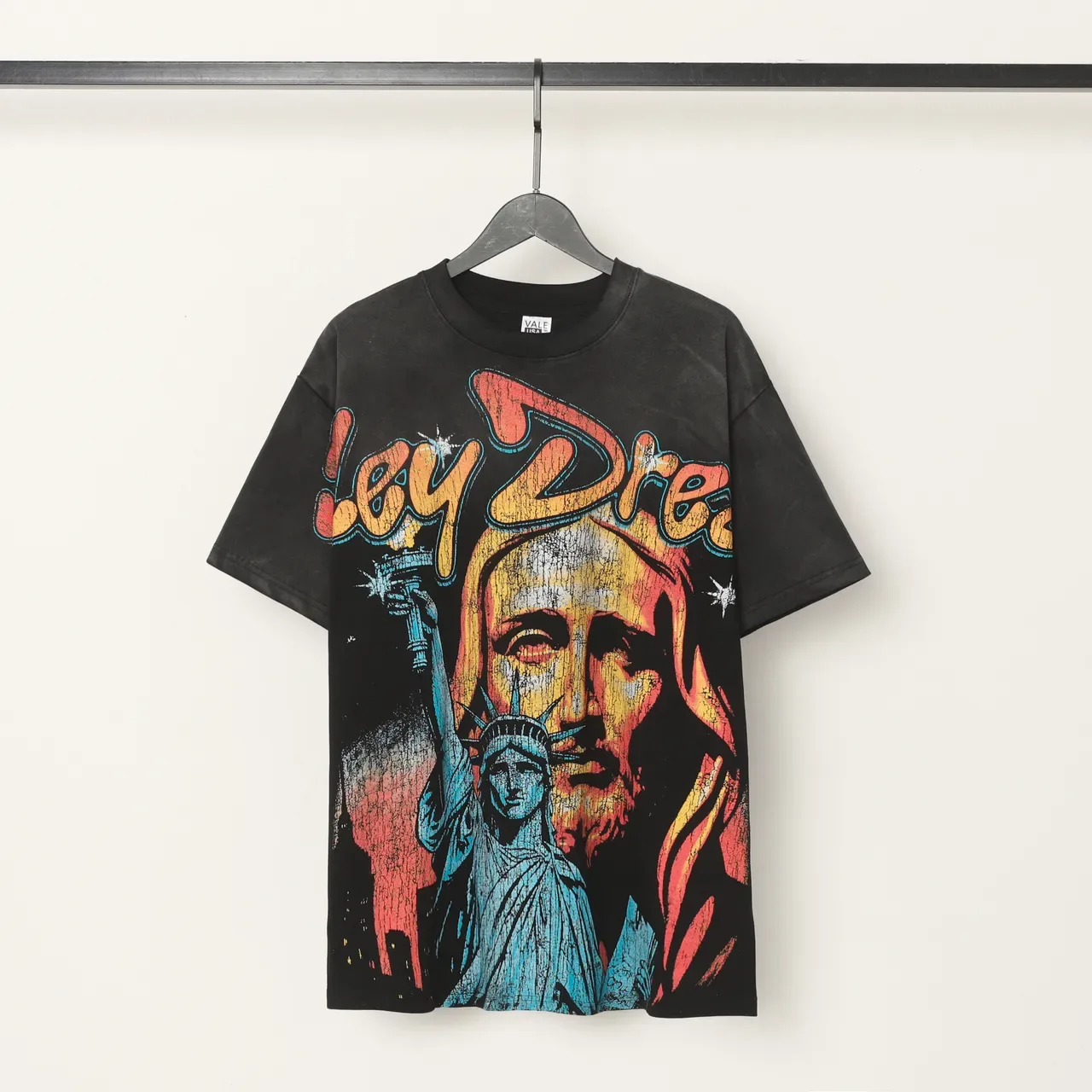 Vale Forever t-shirt graphique oversize noir délavé 3