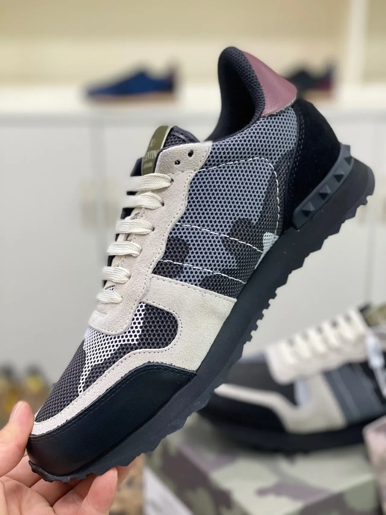 Valentino Garavani Camo-Panel Lifestyle Sneakers 2