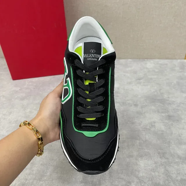 Valentino VLTN 黑色 绿色 白色 生活方式运动鞋 3