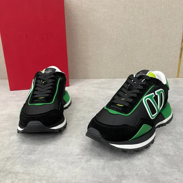 Valentino VLTN 黑色 绿色 白色 生活方式运动鞋 4