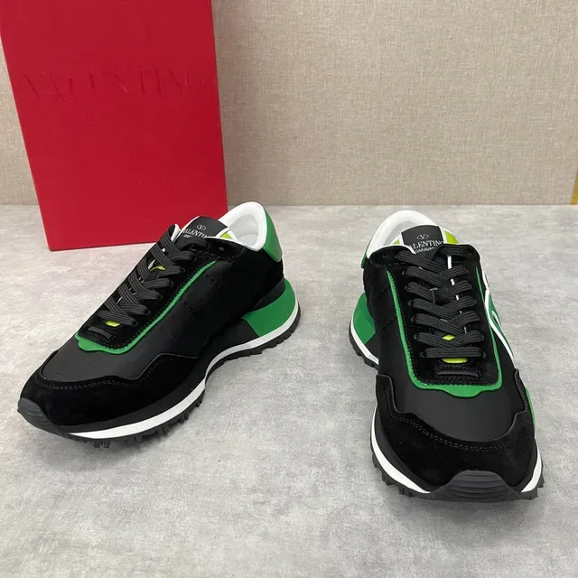 Valentino VLTN 黑色 绿色 白色 生活方式运动鞋 7