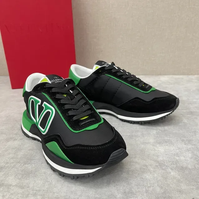 Valentino VLTN 黑色 绿色 白色 生活方式运动鞋 8