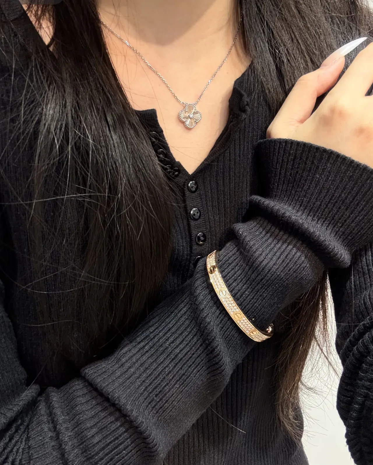Van Cleef & Arpels Alhambra 四叶草吊坠项链 8