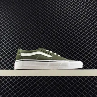 Vans Old Skool Olive Green Canvas Skateboard Shoes