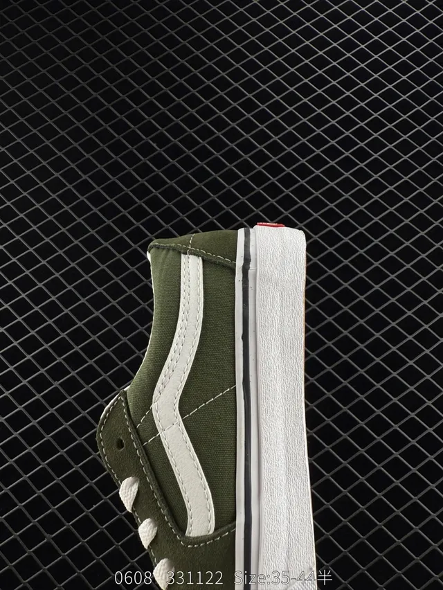 Vans Old Skool Olive Green Canvas Skateboard Shoes 3
