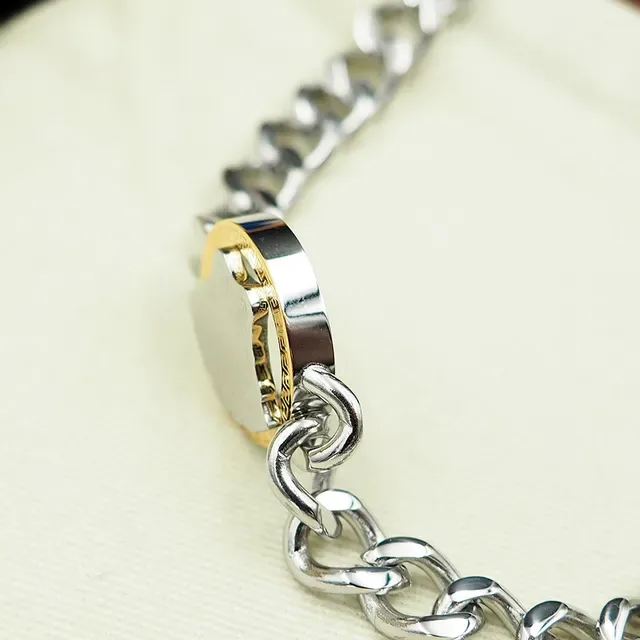 Versace Chain Reaction Medusa Gold-Tone Curb Chain Bracelet 7