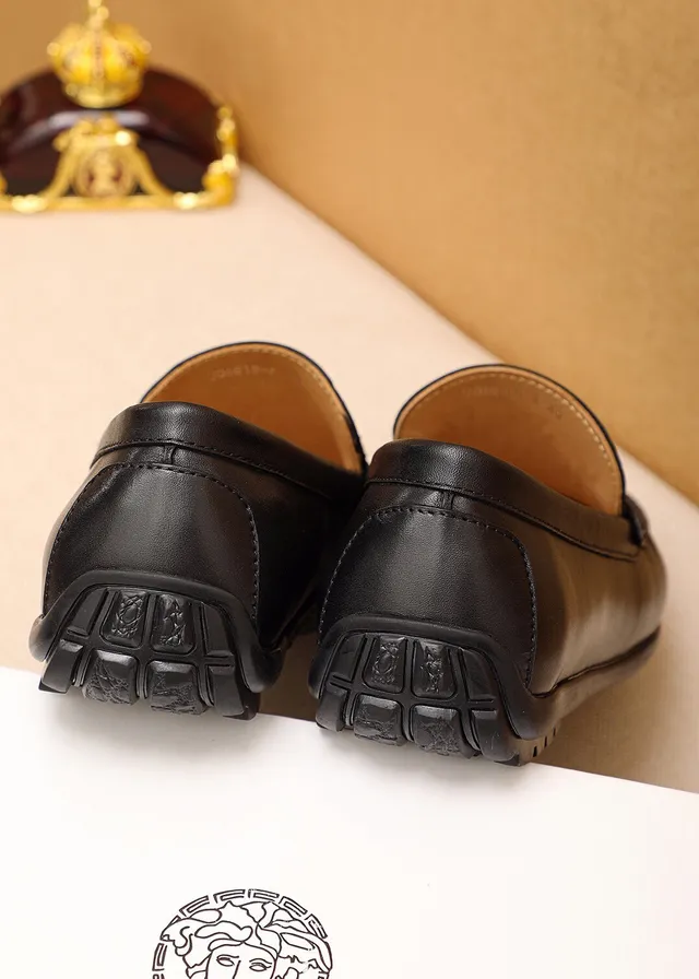 Versace Chain Reaction Medusa Head Leather Loafers 11