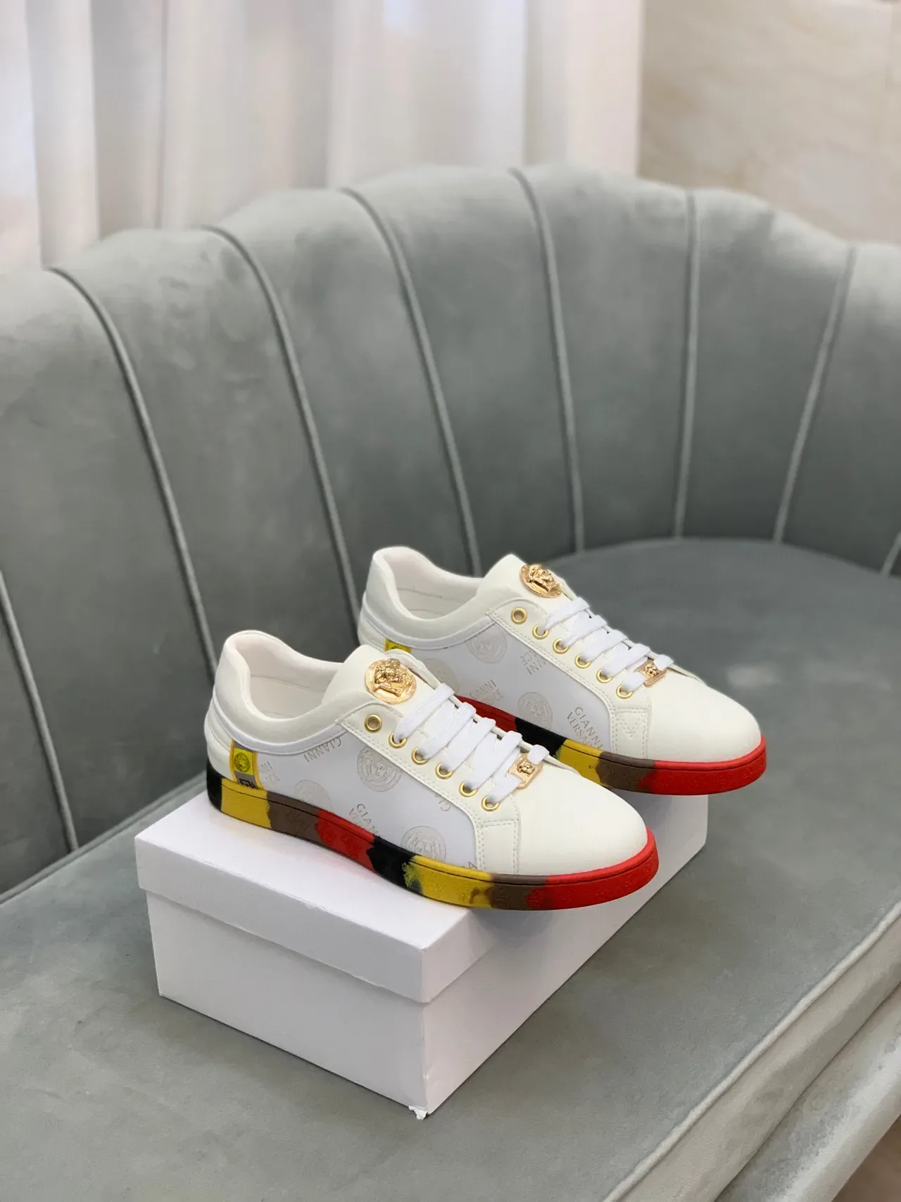 Versace Chain Reaction Medusa Monogram Lifestyle Sneakers 6