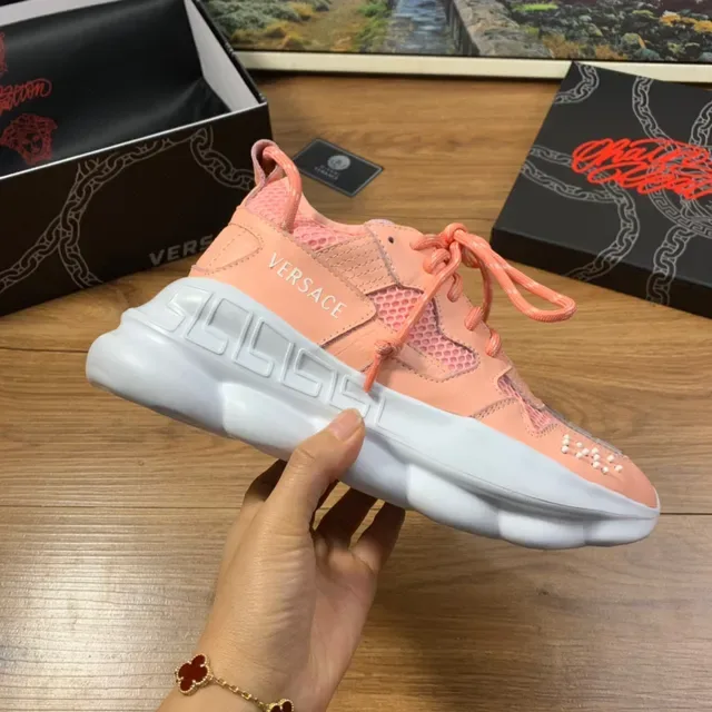 Versace Chain Reaction Peach Pink Lifestyle স্নিকার্স 5