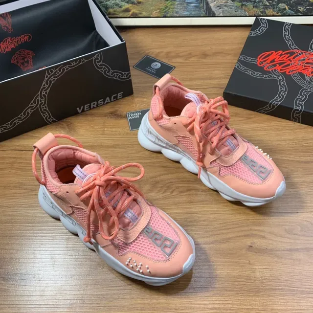 Versace Chain Reaction Peach Pink Lifestyle স্নিকার্স 7