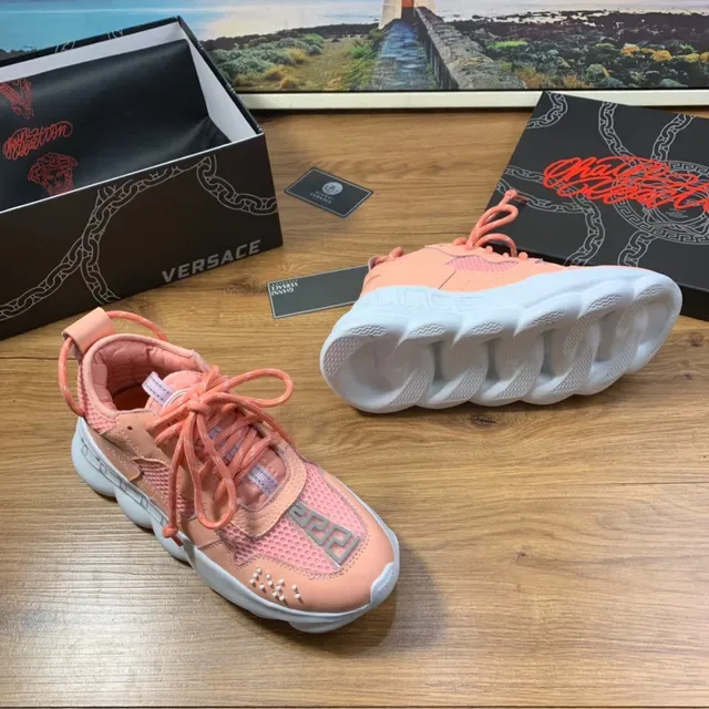 Versace Chain Reaction Peach Pink Lifestyle স্নিকার্স 8