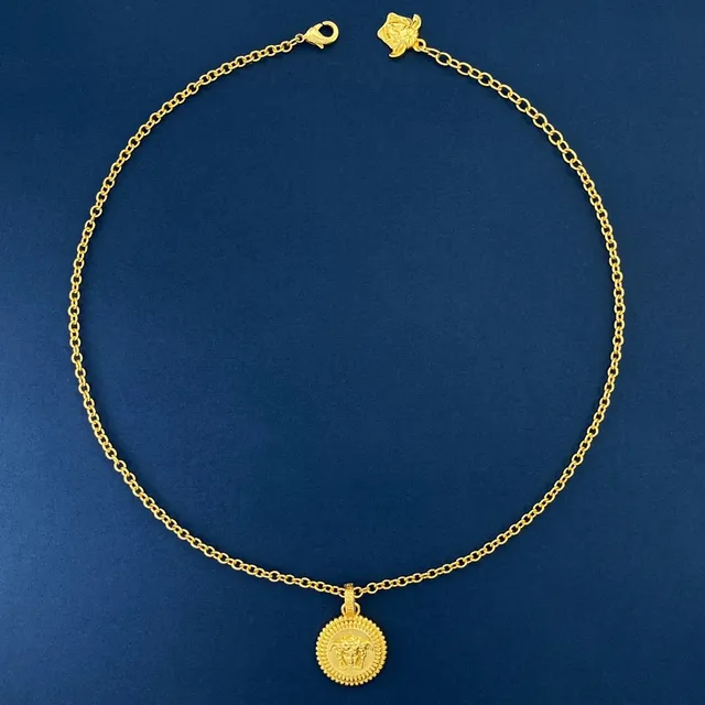 Versace ذهبي Medusa Head Motif قلادة 6