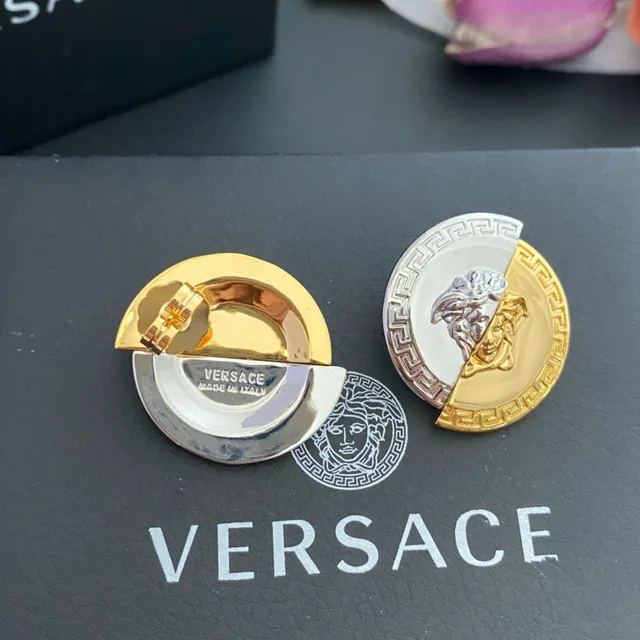 Versace Greca Odissea सोना ও রূপো মেদুসা ব্রোচ 4