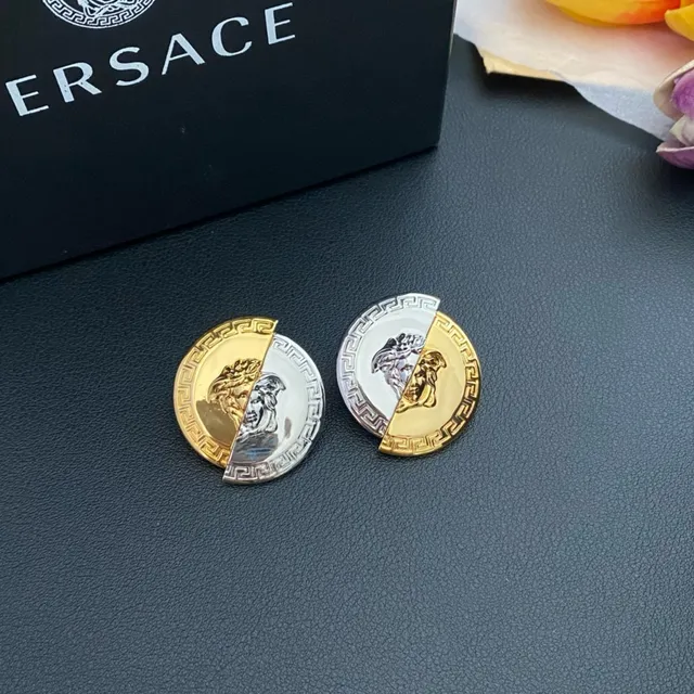 Versace Greca Odissea सोना ও রূপো মেদুসা ব্রোচ 5