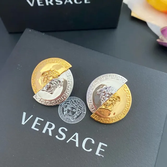 Versace Greca Odissea सोना ও রূপো মেদুসা ব্রোচ 6