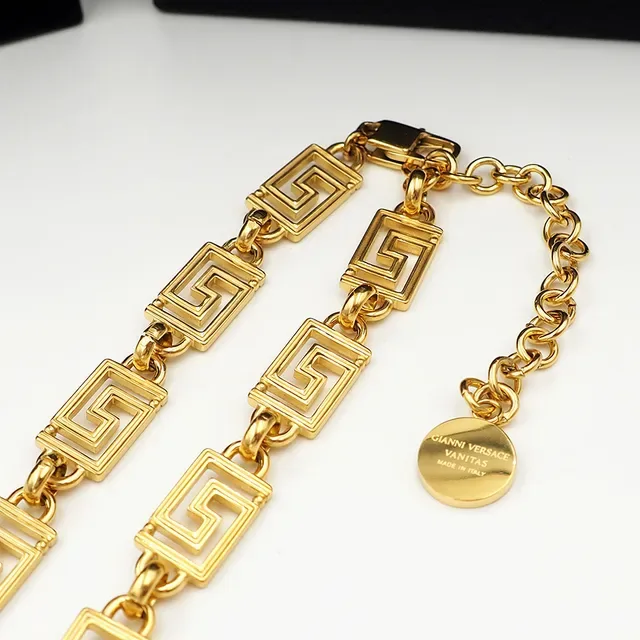 Versace Greca Odissea सोने का ग्रीक की चेन हार 2